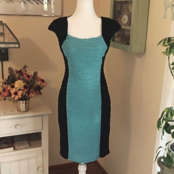 roz & ali Colorblock Dress - Picture 1 of 11